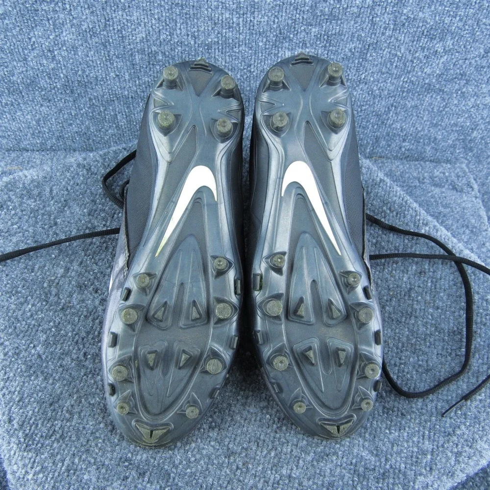 Nike Alpha Men Football Cleats Shoes‎ Black Synthetic Lace Up Size 8 Medium_8